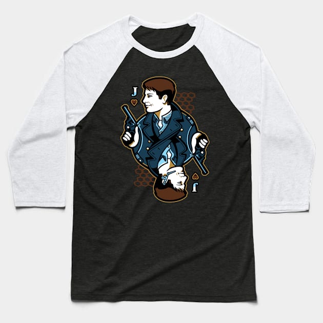 Captain Jack of Hearts Baseball T-Shirt by WinterArtwork